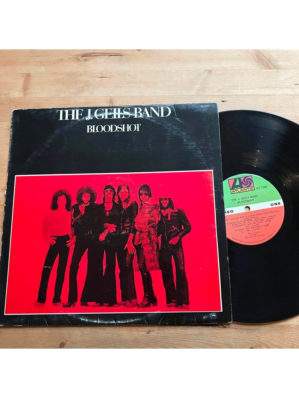 The J.Geils Band - Bloodshot 33rpm VG+ VR23